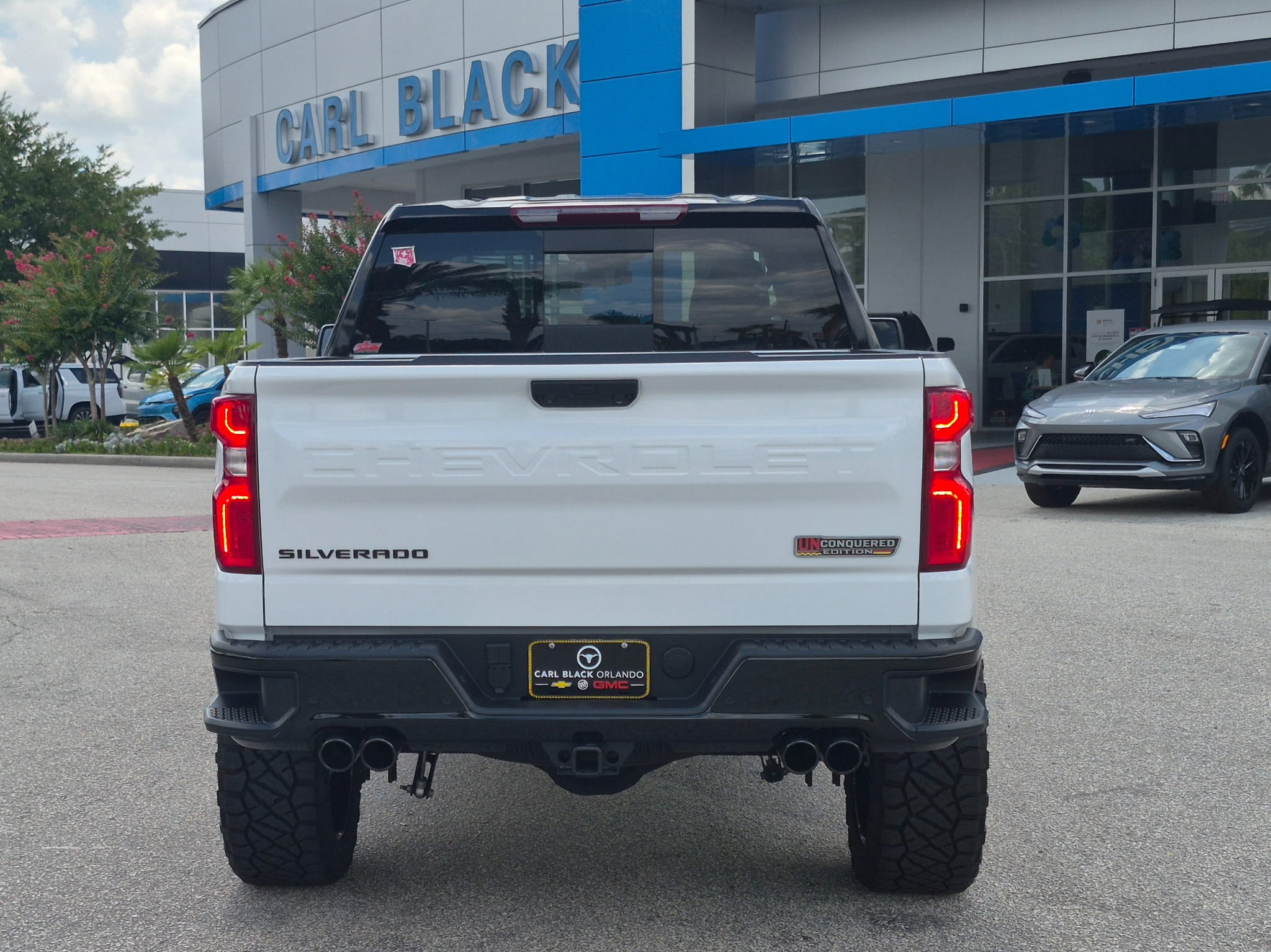 Rear view of the Unconquered Edition Silverado
